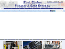 Tablet Screenshot of firstchoicefreezer.com